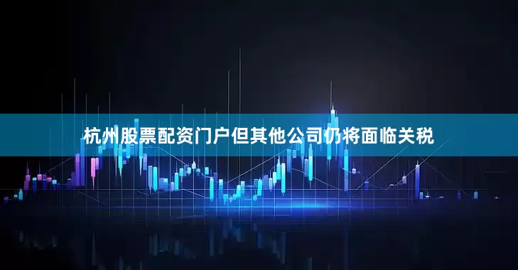 杭州股票配资门户但其他公司仍将面临关税
